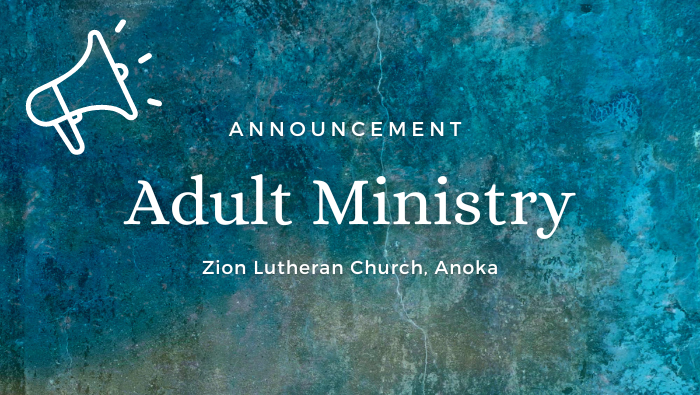 Adult Ministry Announcement