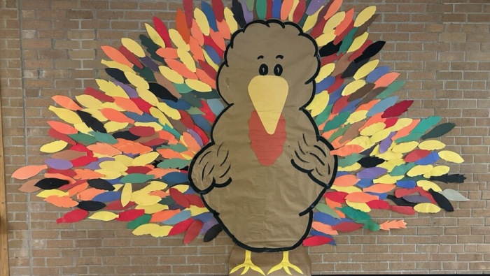 Zion Pre-K Turkey Gets His Feathers