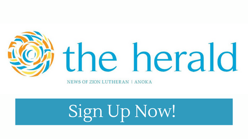Subscribe to the Herald newsletter - Zion Luheran Anoka